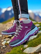 economico Sneakers da donna-scarponi da trekking impermeabili da donna – scarpe da trekking resistenti e antiscivolo per campeggio, arrampicata e camminate a lunga distanza