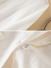 preiswerte Blazer &amp; Anzüge-Damen-Blazer aus Baumwollleinen, bequem, atmungsaktiv, Tasche, lässig, einfarbig, fürs Büro, Straße, lässig, Alltagskleidung, einreihig, normal, Umlegekragen, normale Passform, langärmelig, Oberbekleidung, weiß, grün, beige, Sommer