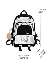 billiga Barn- och tonårryggsäckar-Stor reseryggsäck för tonårsflickor med vagnsrem – söt kaninbroderi, skolväska med flera fickor för mellan- och högstadieelever