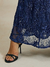 abordables Robe de cocktail-Femmes Robe maxi Robe fourreau Élégant Fête cocktail Coupe régulière Couleur Unie Manche Courte Col ras du cou bleu marine Été Printemps