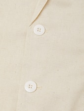  Da uomo Blazer di Lino Giacca Sportiva Casuale Quotidiano Vacanza Primavera & Estate Cotone e Lino Tinta unica Comodo Monopetto due bottoni Giacca Bianco Beige Azzurro chiaro