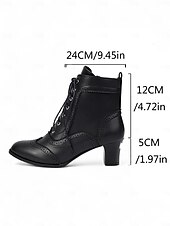 economico anni 1930-stivaletti alla caviglia stringati bianchi in stile edoardiano vittoriano da donna - stivaletti brogue vintage in pelle con tacco medio anni &#039;90, scarpe eleganti retrò per tea party, cosplay,