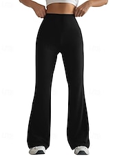 economico Leggings semplici-Per donna Gamba larga Pantaloni Eleganti Streetwear Casual Lunghezza intera Naturale Semplice Elastico in vita Confortevole Streetwear Ferie Abbigliamento quotidiano Magenta Grigio Nero Bianco Autunno