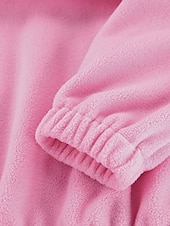 tanie Teksturowane bluzy i swetry-Damskie Pullover Plemienny Moda miejska Codzienny Wygodny Długi rękaw Wysoki Zwykłe topy Ulica Święto Wyjściowe Nadruk Quarter Zip Rumiany róż Jesień