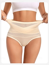 abordables Lingerie-Femmes Shorts froncés Élégant Court Taille haute Couleur Unie Basique Lifting des fesses Contrôle du ventre Micro-Élastique Gris noir Incarnadin Printemps, Automne, Hiver, Été Coupe régulière