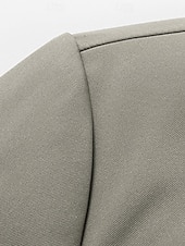 billiga Herrarnas Elite Ytterkläder-Herr Trenchcoat Formell Kontor Vår Höst Många årstider Polyester Ytterkläder Kläder Elegant Dagligen Ensfärgat Vik-över krage Enkelknäppt