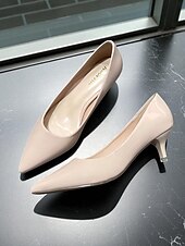 levne Kočičí podpatky-Dámské tmavě zelené lakované kožené špičaté kotníkové podpatky - klasické elegantní kancelářské lodičky z 50. let, ideální do práce, na pohovory a formální akce.
