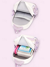 abordables Sacs à dos de Collège-Sac à dos imperméable multi-poches - sac d&#039;école de grande capacité, rangement en couches, design léger, poches latérales, adapté aux étudiants adolescents et aux navetteurs quotidiens noir rose bleu