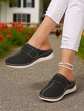 cheap Women's Clogs &amp; Mules-Women's Lightweight Perforated Mules – Breathable Slip-On Shoes for Walking, Travel and Daily Wear