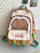 billiga Barn- och tonårryggsäckar-Stor reseryggsäck för tonårsflickor med vagnsrem – söt kaninbroderi, skolväska med flera fickor för mellan- och högstadieelever