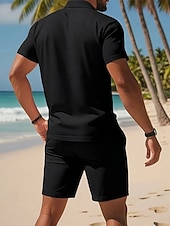Χαμηλού Κόστους Ανδρικό Κλασικό Πόλο-Ανδρικά Πουκάμισο γκολφ Μπλουζάκια Golf Polos Δουλειά Causal Πέτο Κοντομάνικο Βασικό Μοντέρνα Σκέτο 2 τεμάχια Κουμπιά Καλοκαίρι Άνοιξη Κανονικό Μαύρο Ρουμπίνι Πορτοκαλί Μπλε Απαλό Γκρίζο