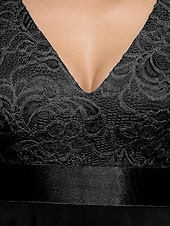cheap Chiffon Dresses-Women's Mini Dress Cocktail Dress Wedding Guest Dress Chiffon Chiffon Dress Elegant Fashion Modern Outdoor Cocktail Party Regular Fit Plain Sleeveless V Neck Black White Summer Spring
