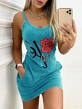 Dames Mini-jurk Schede jurk Zomerjurk Vakantie Casual Strandstijl Dagelijks Slank Bloemig Mouwloos Spaghettibandjes Geel blauw Hemelsblauw Paars Zomer voordelige Bloemenjurk-Dames Mini-jurk Schede jurk Zomerjurk Vakantie Casual Strandstijl Dagelijks Slank Bloemig Mouwloos Spaghettibandjes Geel blauw Hemelsblauw Paars Zomer