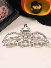 cheap Halloween Accessories-Women’s Halloween Spider Hair Claw Clip – Alloy Gothic Hair Accessory with Creepy Spider Design for Costume Parties, Cosplay and Festive Occasions