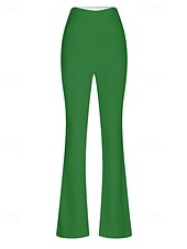 economico Leggings semplici-Per donna Gamba larga Pantaloni Eleganti Streetwear Casual Lunghezza intera Naturale Semplice Elastico in vita Confortevole Streetwear Ferie Abbigliamento quotidiano Magenta Grigio Nero Bianco Autunno