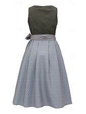 olcso Dirndl-Oktoberfest Ruhák Dirndl Trachtenkleader Szobalány bajor Német Meadows Női Hagyományos stílusú ruha Ruha Kötény Blúz nélkül