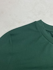 preiswerte Einfaches Kleid-Damen Minikleid Freizeitkleid Mode Klassisch Outdoor Date Normale Passform Einfach Langarm Rundhalsausschnitt Grün Sommer Frühling Herbst