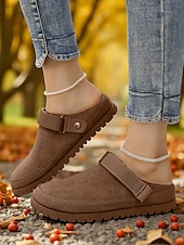 preiswerte Clogs &amp; Pantoletten für Damen-Damen-Slingback-Pantoletten – Clogs zum Reinschlüpfen mit Riemendesign für Herbstpicknicks, Gartenarbeit und Freizeit