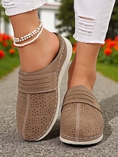 cheap Women's Clogs &amp; Mules-Women's Lightweight Perforated Mules – Breathable Slip-On Shoes for Walking, Travel and Daily Wear