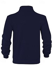 economico Giubbotti Casual-Per uomo Giacca Invernale Giacca in Pile Giacca Casual Vacanza Quotidiano Calore Termico Tasca Pile Autunno Inverno Semplice Moda Streetwear Collo alla coreana Regolare Aalbicocca Nero Blu marino