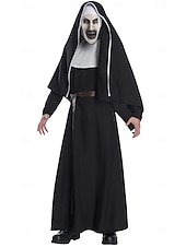 levne Klasický horor-Valak předvečer Všech svatých Cosplay kostým Maska Plná hlava Jeptiška Horor Dospělé Unisex předvečer Všech svatých Karneval Výkon Párty Jednoduché Halloweenské kostýmy Oblékněte se