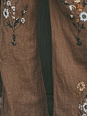 abordables Pantalones Gráficos-Mujer Perneras anchas Pantalones Pantalones palazzo Moda Ropa de calle Longitud total Alta cintura Flor Correa Cintura elástica Estampado Transpirabilidad Cómodo Calle Ropa Cotidiana Noche Marrón