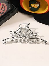 cheap Halloween Accessories-Women’s Halloween Spider Hair Claw Clip – Alloy Gothic Hair Accessory with Creepy Spider Design for Costume Parties, Cosplay and Festive Occasions