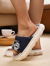 baratos Chinelos de mulher-Pantufas femininas estilo cat paw slide – pantufas com solado de espuma macio e aberto para ambientes internos, ideais para a vida no dormitório, relaxamento em casa e noites aconchegantes