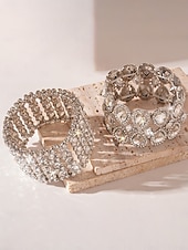 Χαμηλού Κόστους Γυναικείο βραχιόλι-Γυναικείο βραχιόλι με στρας - λαμπερό κρυστάλλινο βραχιόλι για κοκτέιλ πάρτι και βραδινές εκδηλώσεις