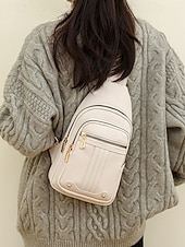 levne Tašky přes rameno-Dámská nepromokavá crossbody kabelka z umělé kůže - ležérní lehká crossbody kabelka s multifunkčními kapsami a širokým ramenním popruhem s etnickým vzorem, ideální na cestování, nakupování i každodenní nošení