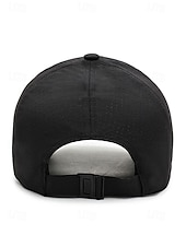 abordables Sombreros de hombre-Gorra de béisbol ligera y transpirable para hombre: gorra deportiva de malla de secado rápido con hebilla de metal ajustable para correr, jugar al golf, hacer senderismo y uso diario.