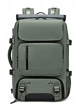 voordelige Buitentassen-Voor heren rugzak Schooltas Functionele rugzak Schoolrugzak boekentas School Buiten Dagelijks Effen Kleur Polyesteri Oxfordstof Nylon Grote capaciteit waterdicht Multi-dragen Rits Zwart Lichtgroen