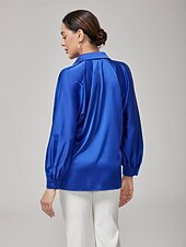 economico Bluse e camicie-camicetta con maniche dolman blu zaffiro