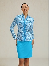 Női POLO trikó Kék Hosszú ujj Felsők Női golffelszerelések ruhák ruhák, ruházat olcso Női golfruházat-Női POLO trikó Kék Hosszú ujj Felsők Női golffelszerelések ruhák ruhák, ruházat