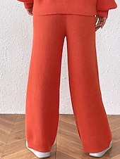 Γυναικεία Πλατύ Πόδι Πλατύ παντελόνι ανάπαυσης Κομψό στυλ street Καθημερινό Πλήρες μήκος Φυσικό Σκέτο Ελαστική μέση Άνετο ΕΞΩΤΕΡΙΚΟΥ ΧΩΡΟΥ Διακοπές Εξόδου Πορτοκαλοκόκκινο Κάμελ Μαύρο Χειμώνας Χαμηλού Κόστους φαρδύ πόδι & ψηλόμεσο-Γυναικεία Πλατύ Πόδι Πλατύ παντελόνι ανάπαυσης Κομψό στυλ street Καθημερινό Πλήρες μήκος Φυσικό Σκέτο Ελαστική μέση Άνετο ΕΞΩΤΕΡΙΚΟΥ ΧΩΡΟΥ Διακοπές Εξόδου Πορτοκαλοκόκκινο Κάμελ Μαύρο Χειμώνας