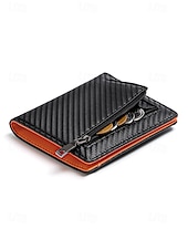 Недорогие Кошельки-Мужской кожаный кошелек с блокировкой RFID, большой вместимостью – тонкий двухстворчатый держатель карт с 7 отделениями для карт, окошком для удостоверения личности, отделением для наличных и карманом для монет на молнии для повседневного ношения и путеше