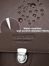 economico Borselli da uomo-borsa a tracolla da uomo in similpelle effetto ciottolo – borsa a tracolla vintage business-casual, multitasche, tracolla regolabile per lavoro, viaggi e spostamenti quotidiani