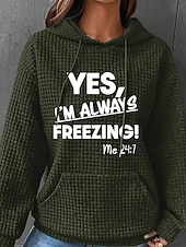 economico Negozio Grafico Felpe &amp; Cappucci-Per donna Felpa con cappuccio Floreale Streetwear Casual Manica Lunga Con Cappuccio Top Regolari Streetwear Ferie Uscire Tasca Stampato Nero Giallo Verde scuro Marrone Autunno Inverno