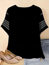 Femmes T-shirt Graphique Animal Chat ancien Élégant Classique Manche Courte Col en V Hauts Réguliers Quotidien Week-end Imprimé Noir Été Printemps Automne abordables T-shirt Animaux-Femmes T-shirt Graphique Animal Chat ancien Élégant Classique Manche Courte Col en V Hauts Réguliers Quotidien Week-end Imprimé Noir Été Printemps Automne