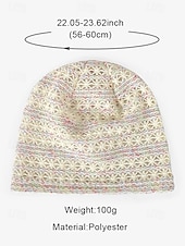 abordables Chapeaux pour femmes-Bonnet ample en tricot de dentelle pour femme – bonnet en polyester léger et respirant pour le printemps, l&#039;automne, les promenades en plein air et les tenues décontractées quotidiennes