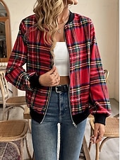 levne letecká bunda-Dámské Neformální bunda Zahřívací Rychleschnoucí Zip Kapsy Elegantní Módní Denní Jednoduchý Geometrický Dovolená Ležérní Denní Běžné / Denní Standardní baseballový obojek Běžný Dlouhý rukáv Svrchn