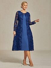 levne Blazery a obleky-Dámské sako, kabát, bunda, krajka, vyšívané, flitry, elegantní, květinový vzor, formální, výročí, párty, svatba, host, otevřený přední díl, dlouhé, kulatý výstřih, standardní střih, dlouhý rukáv,