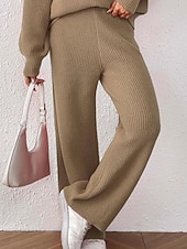 Γυναικεία Πλατύ Πόδι Πλατύ παντελόνι ανάπαυσης Κομψό στυλ street Καθημερινό Πλήρες μήκος Φυσικό Σκέτο Ελαστική μέση Άνετο ΕΞΩΤΕΡΙΚΟΥ ΧΩΡΟΥ Διακοπές Εξόδου Πορτοκαλοκόκκινο Κάμελ Μαύρο Χειμώνας Χαμηλού Κόστους φαρδύ πόδι & ψηλόμεσο-Γυναικεία Πλατύ Πόδι Πλατύ παντελόνι ανάπαυσης Κομψό στυλ street Καθημερινό Πλήρες μήκος Φυσικό Σκέτο Ελαστική μέση Άνετο ΕΞΩΤΕΡΙΚΟΥ ΧΩΡΟΥ Διακοπές Εξόδου Πορτοκαλοκόκκινο Κάμελ Μαύρο Χειμώνας