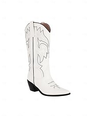 levne Cowboy &amp; Western Boots-Dámské kovbojské boty v západním stylu s vyšívanými kamínky, ideální pro městskou bohémskou módu a slavnostní příležitosti