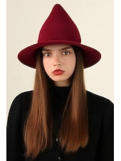 cheap Halloween Accessories-Women&#039;s Witch Hat – Knitted Pointed Halloween Costume Hat for Cosplay and Party Wear