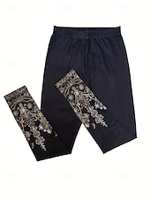 economico -Per donna Pantaloni Leggings Leggings comodi Casual Boho Lunghezza intera Vita Alta Fiore Elastico in vita Stampato Traspirabilità Confortevole Elasticizzato Vacanza Streetwear Abbigliamento