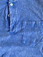 ieftine Tricou casual Henley-Bărbați Cămașă Henley Tricouri Tee Top Manșon scurt Henley Toamnă Iarnă Retro Modă Designer Nostalgic Modă Epocă Vacanță Stradă Ieșire Bleumarin Negru Verde Deschis Top tricou pentru bărbați