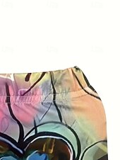 economico -Per donna Pantaloni Leggings Leggings comodi Streetwear Casual Lunghezza intera Vita Alta Cuore Elastico in vita Stampato Traspirabilità Confortevole Elasticizzato Vacanza Streetwear Abbigliamento
