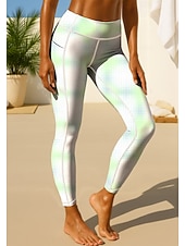 halpa Jooga-leggingsit ja sukkahousut-Naisten pilates-legginsit Fitness-housut Urheilulegginsit Taskut Leimavero Sivutaskut Pilates Kuntosali Kuntosaliharjoitus Housut Pyöräily Sukkahousut Leggingsit Kuvitettu Väri kaltevuus Abstrakti