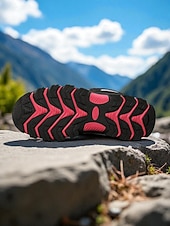preiswerte Damen-Sneaker-Wasserdichte Wanderstiefel für Damen – violette High-Top-Outdoor-Trailschuhe mit Knöchelstütze für Trekking, Camping und Bergabenteuer